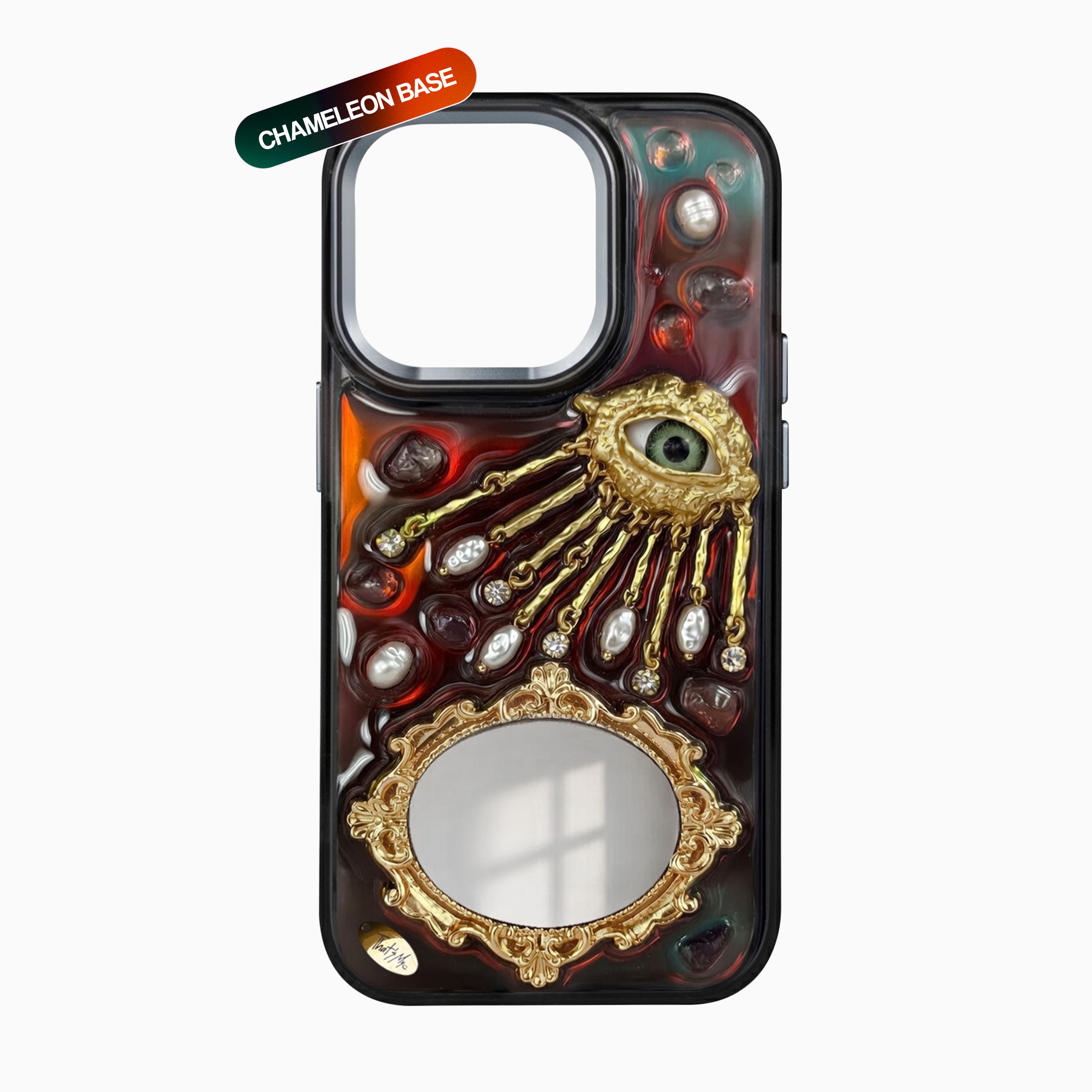 Golden eye with mirror. Dark Chameleon Base