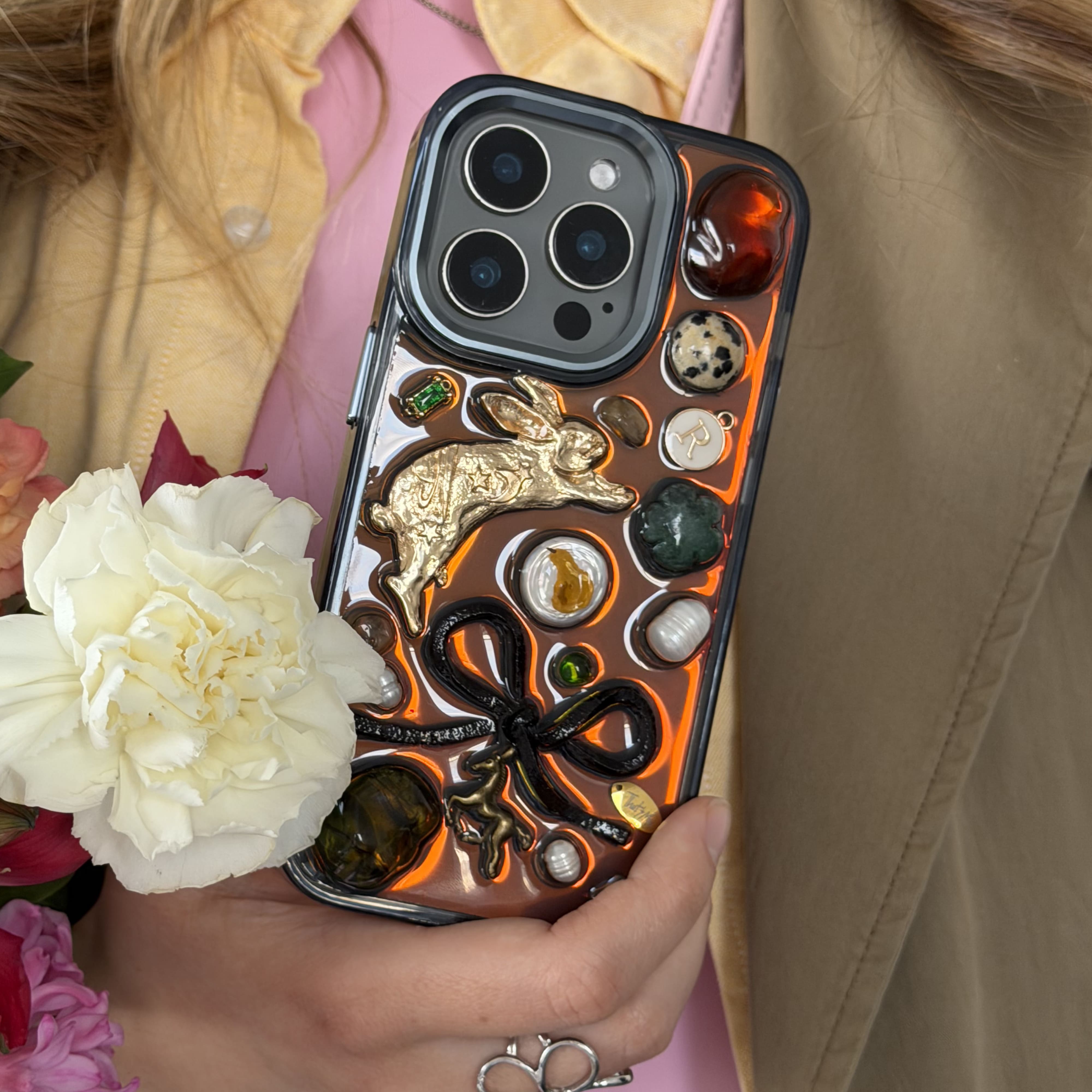 Rabbit with Initial Letter. Dark Chameleon Base