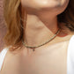 Dalmatian Jasper Natural Stone Necklace with Personalized Charm