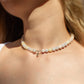 Multicolor Nephrite Natural Stone Necklace with Personalized Charm