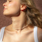 Natural Mini Pearl Necklace with Personalized Charm