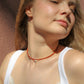 Red Jasper Natural Stone Necklace with Personalized Charm