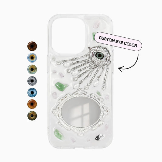 Silver eye with mirror