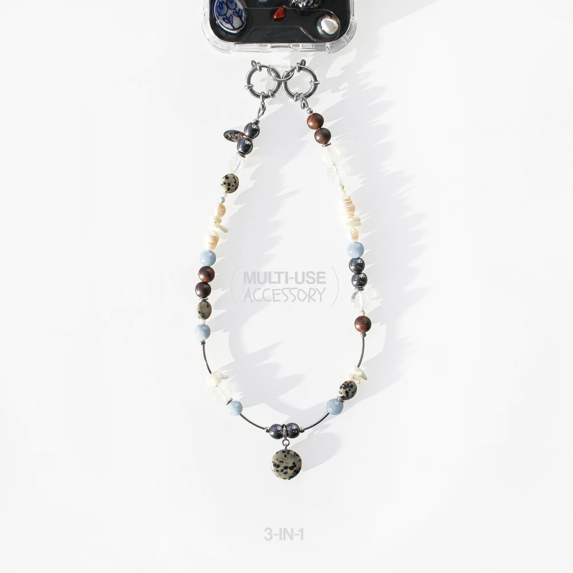 iPhoneアクセサリー yua Phone Charm Multi-use accessory 3-in-1. Angelite – Thats My