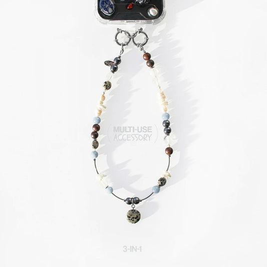 Phone Charm Multi-use accessory 3-in-1. Angelite