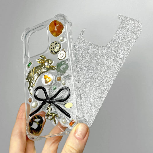 Sparkly 2 in 1 with Initial Letter